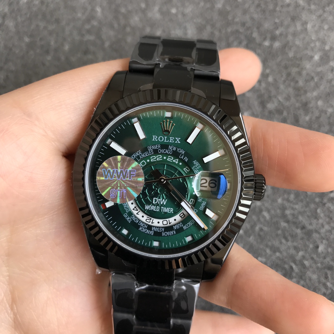 Rolex DiW Sky Dweller 326934 Green Dial 40MM Men's Watch